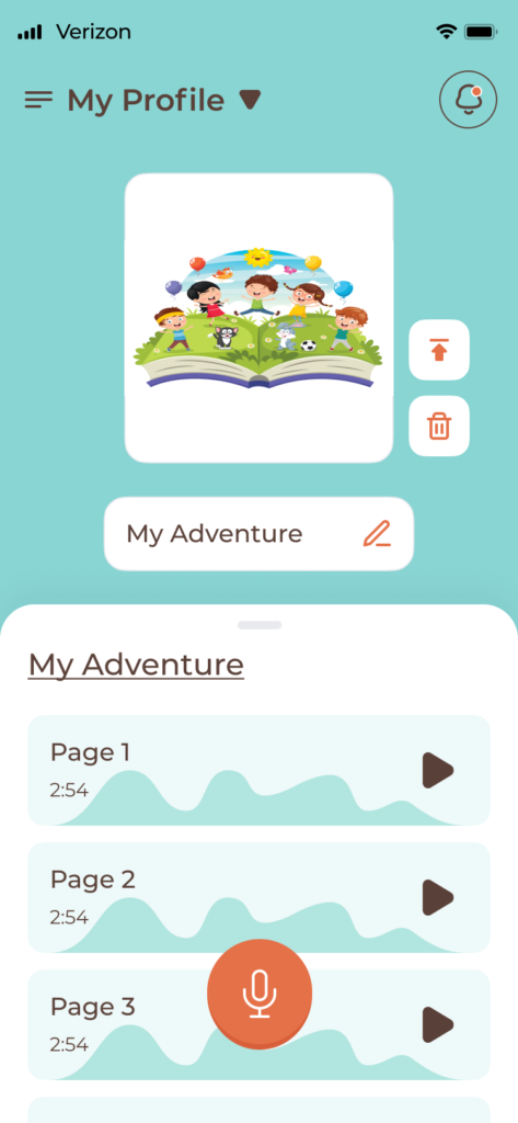 8-add-new-book-compled Children's audio app: Listen to audio page