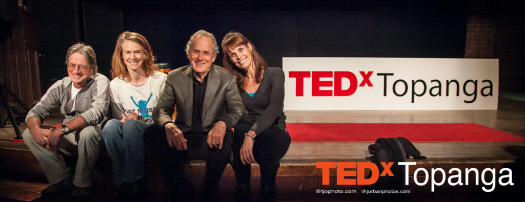 Tyler Olsen Photography of TEDxTopanga with the speakers: Alexandra paul, Rebecca Amis, Joseph Rosendo