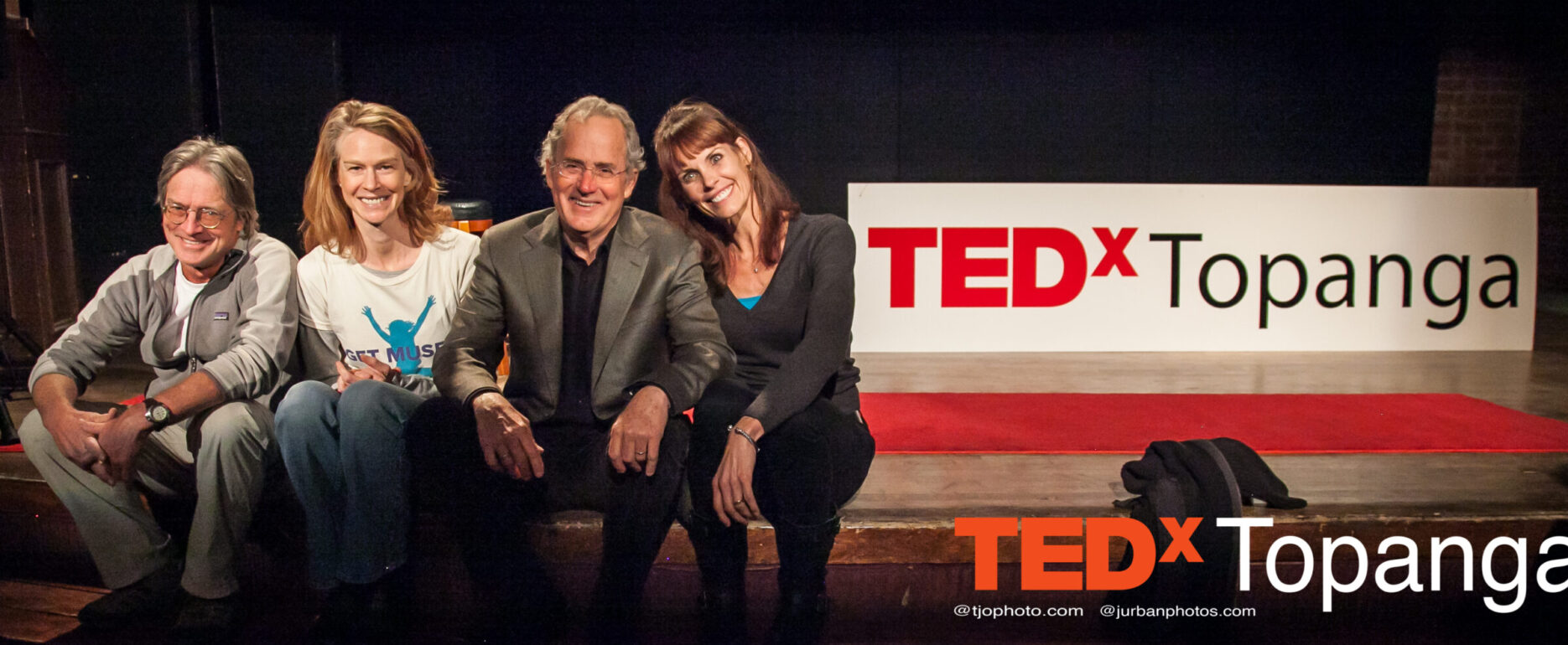 Tyler Olsen Photography of TEDxTopanga with the speakers: Alexandra paul, Rebecca Amis, Joseph Rosendo